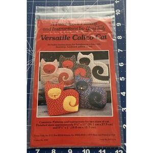 Versatile Calico Cat Patchwork Stuffed Toy, Pillow, Etc pattern Yours Truly UC